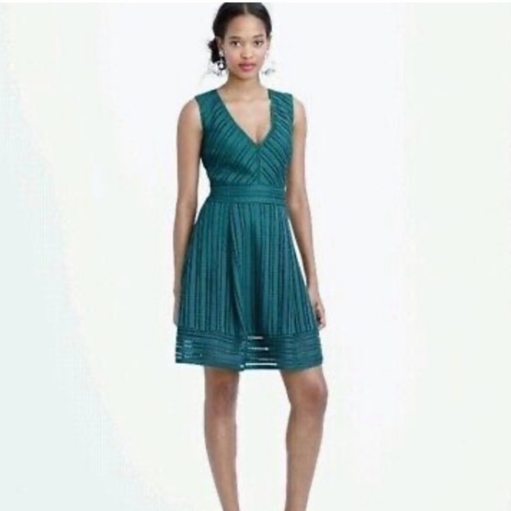 J. Crew Sleeveless Eyelet A-Line Dress in Size 00